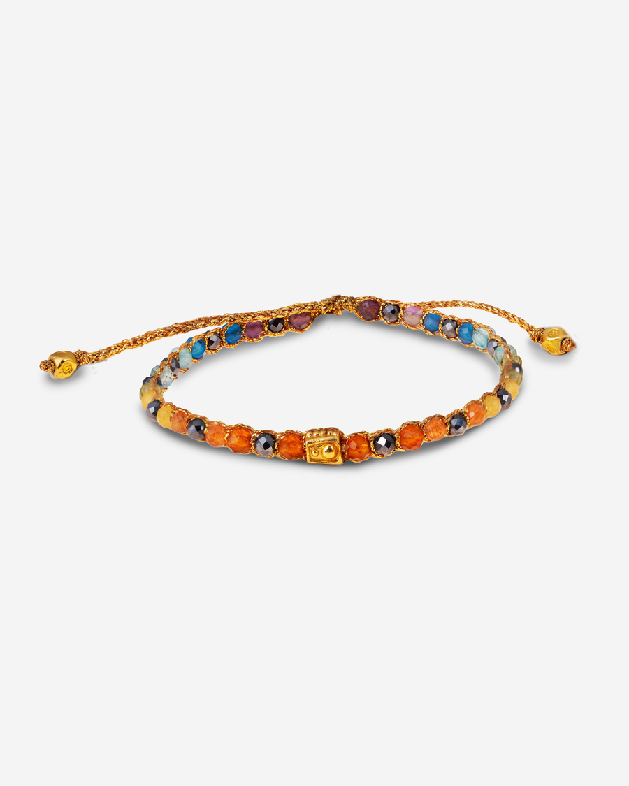 Gelang Lepidolite | Benang Emas