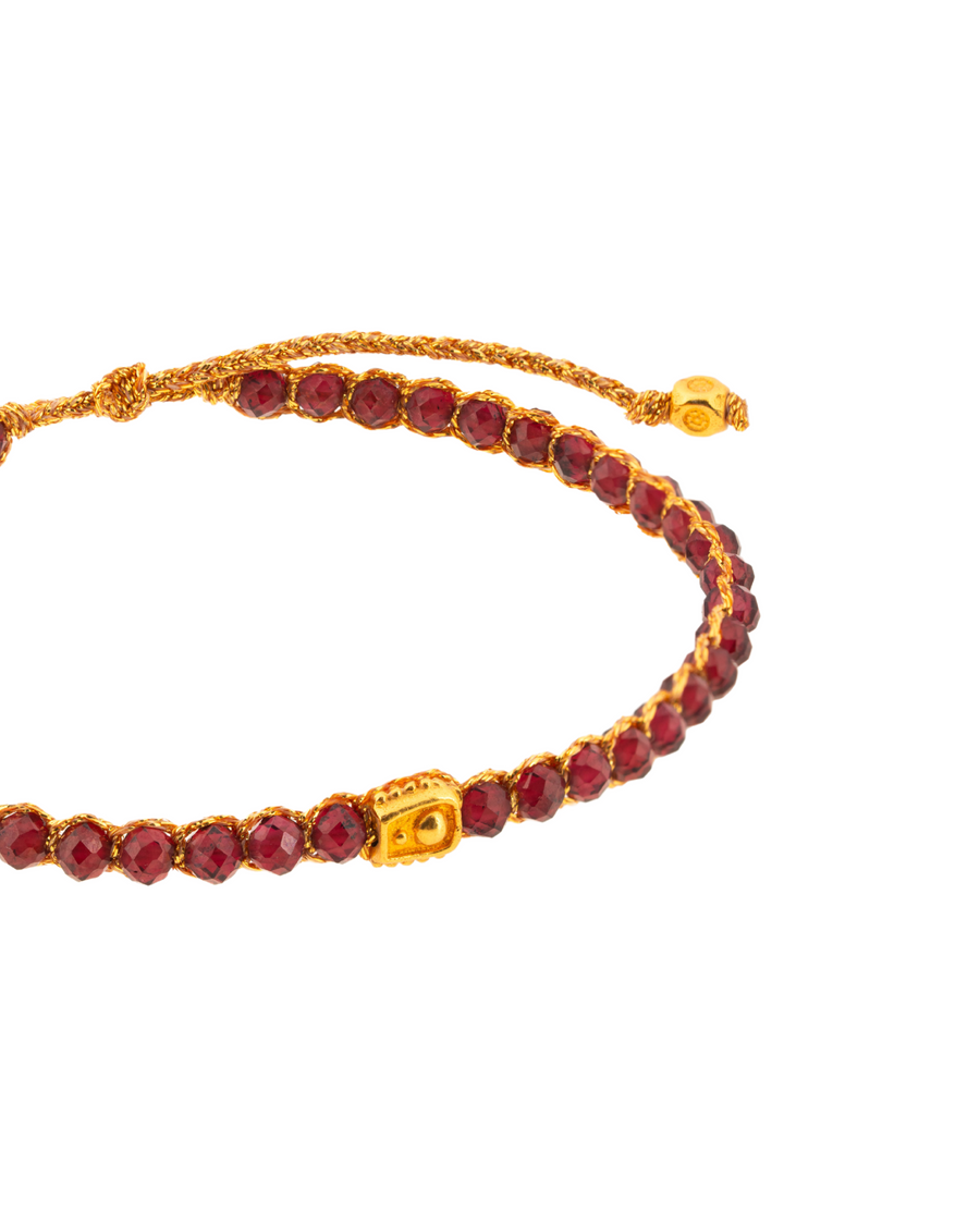 Violet Garnet  Bracelet | Gold