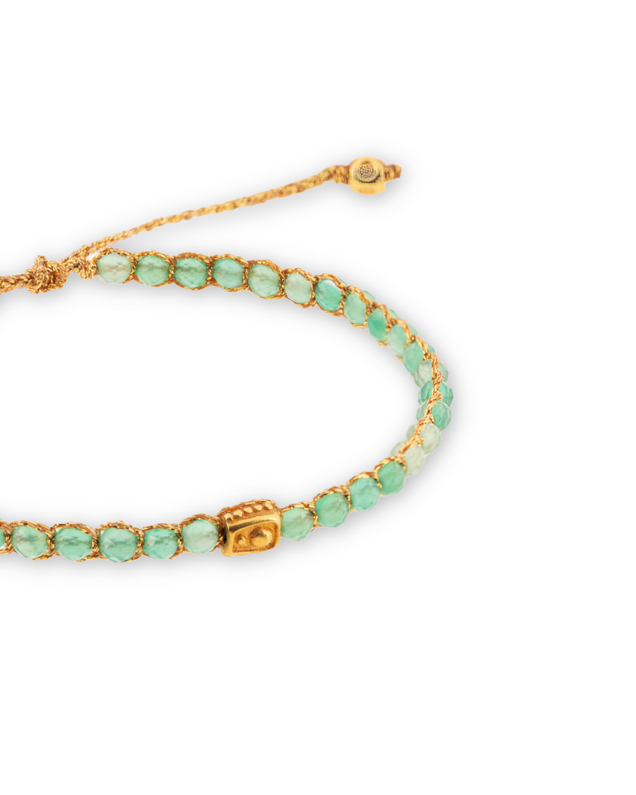 Chrysoprase Bracelet | Gold