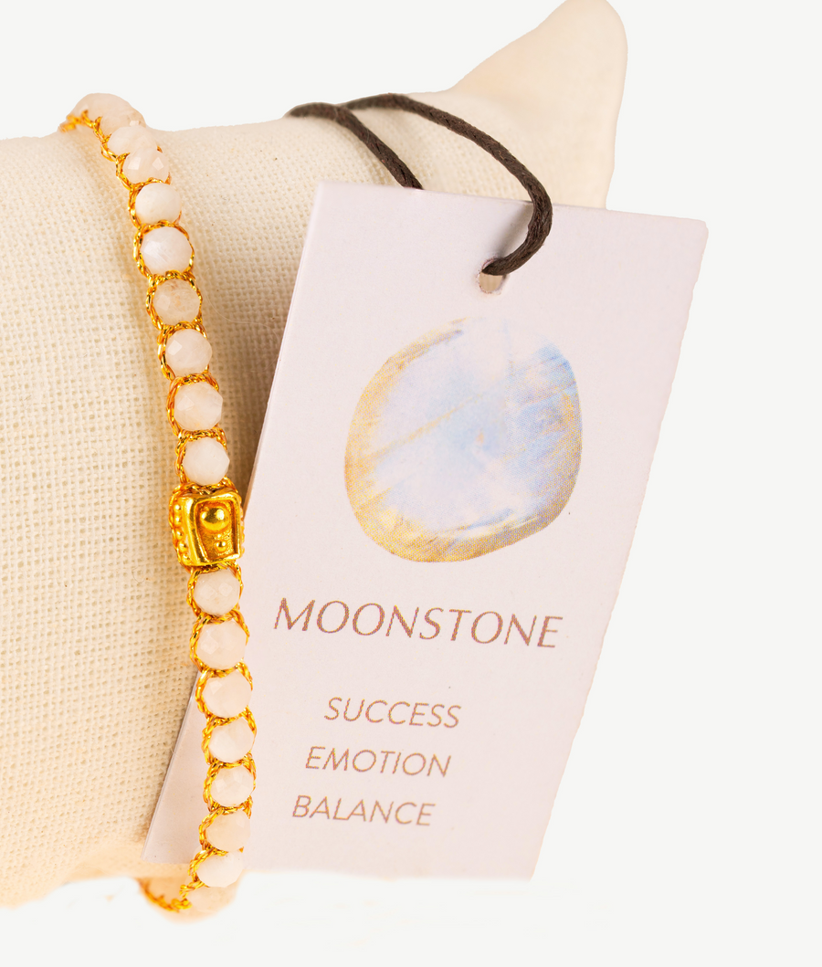 Moonstone Bracelet | Gold