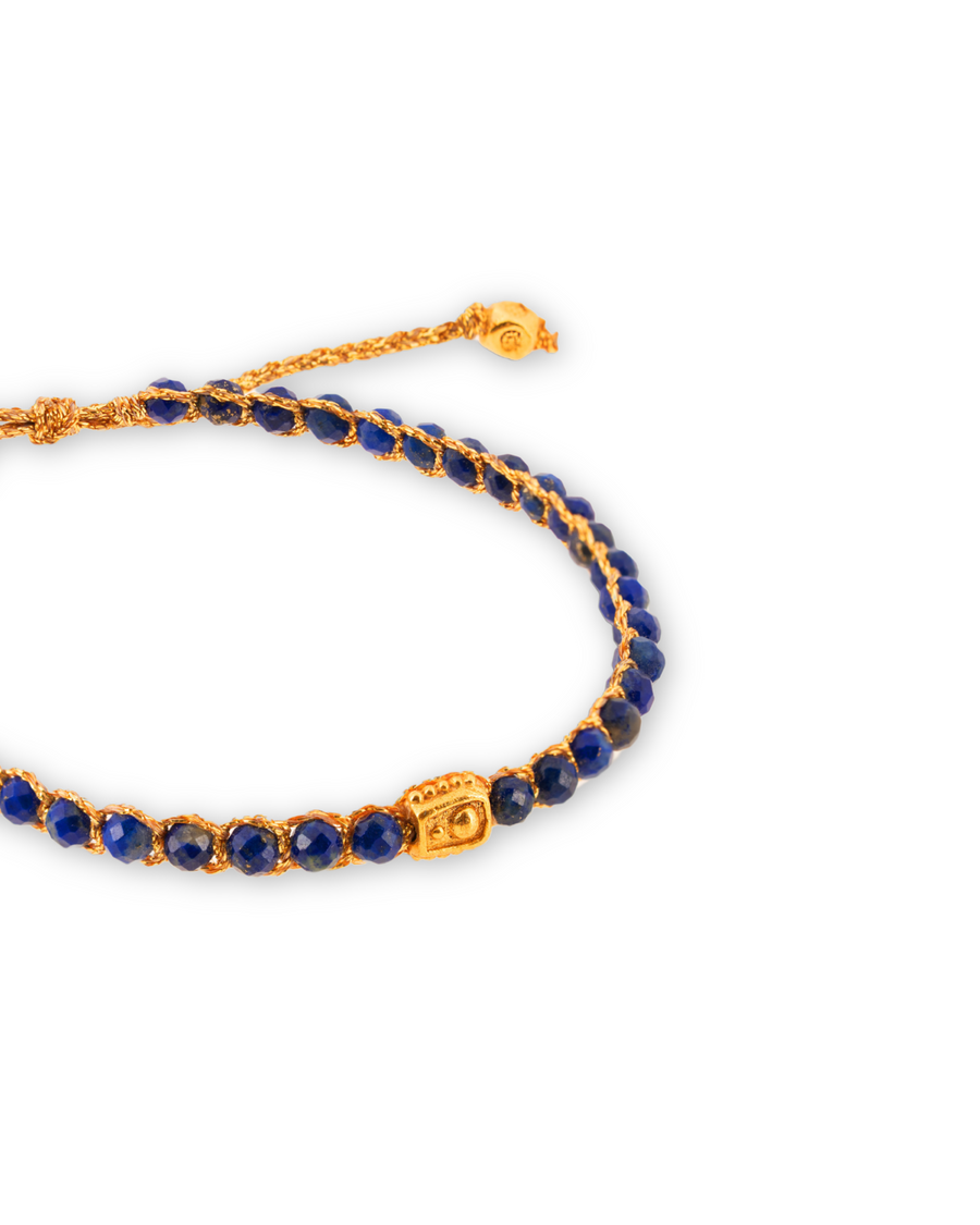 Gelang Lapis Lazuli | Emas