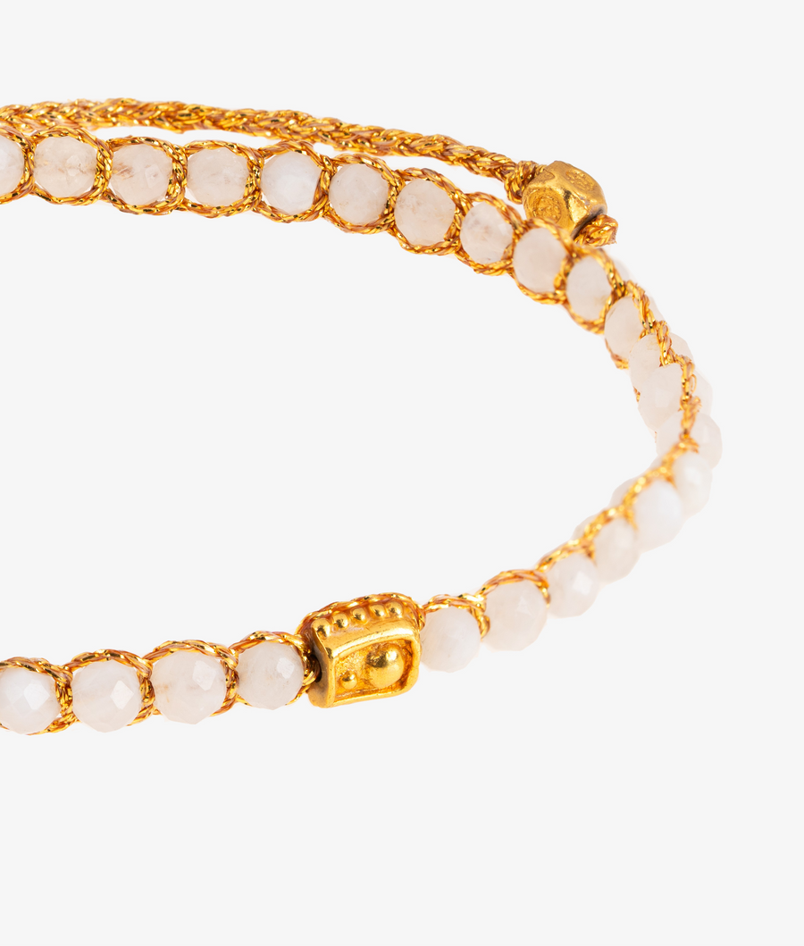 Moonstone Bracelet | Gold