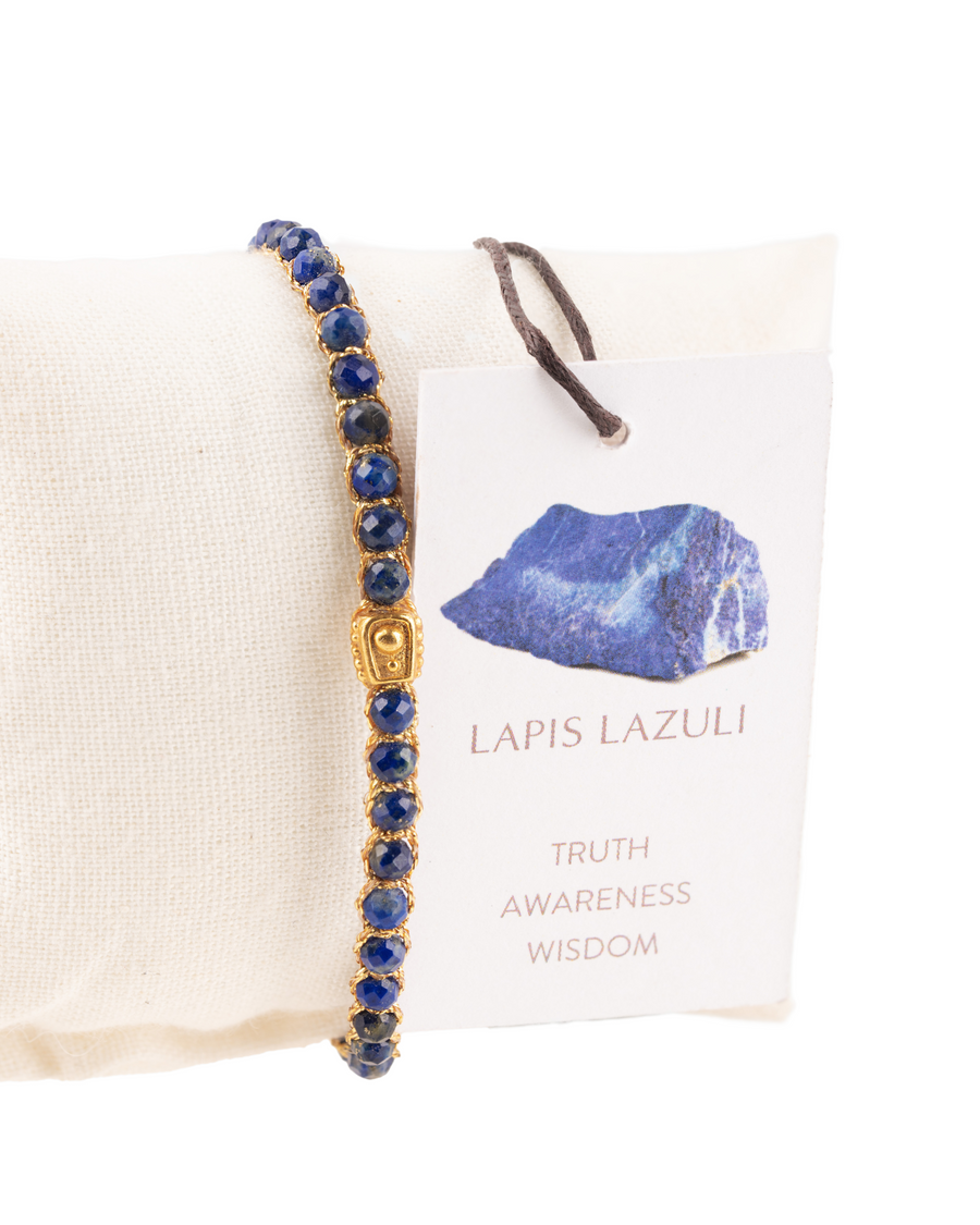 Gelang Lapis Lazuli | Emas