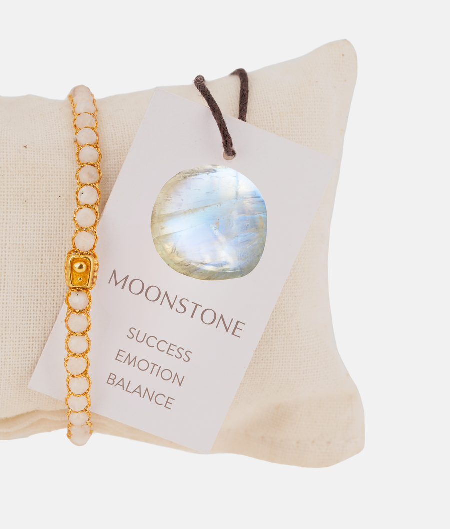 Moonstone Bracelet | Gold