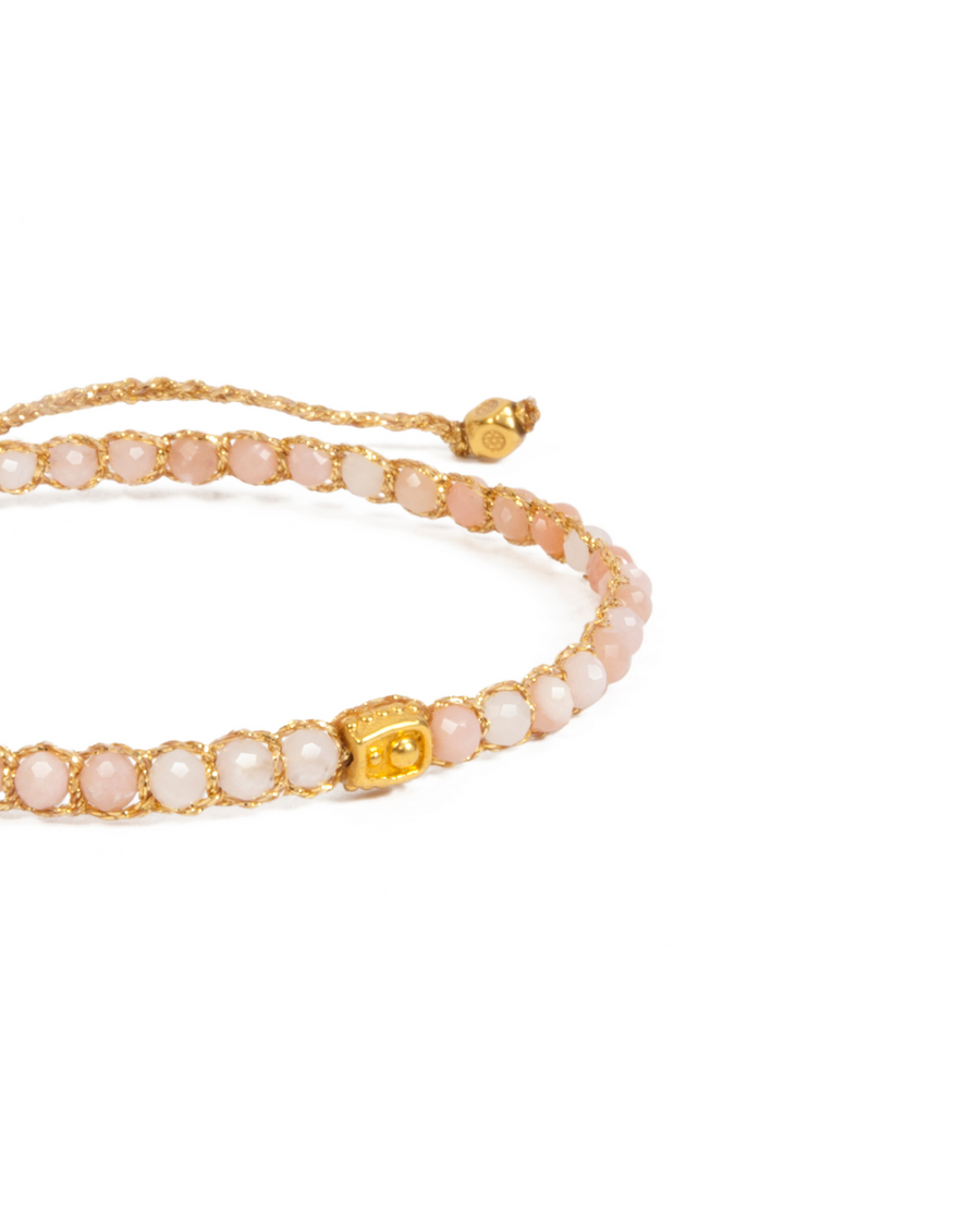 Pink Opal  Bracelet | Gold