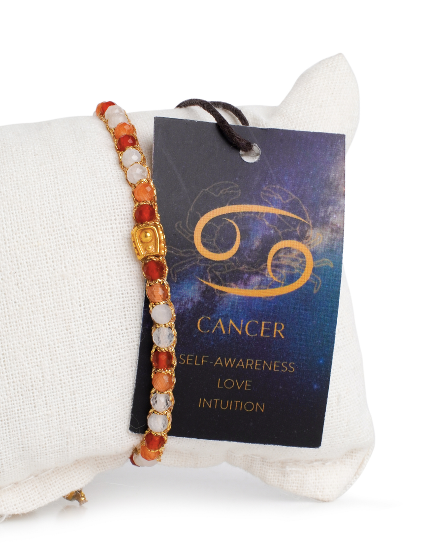 Cancer July Bracelet  |  Gold