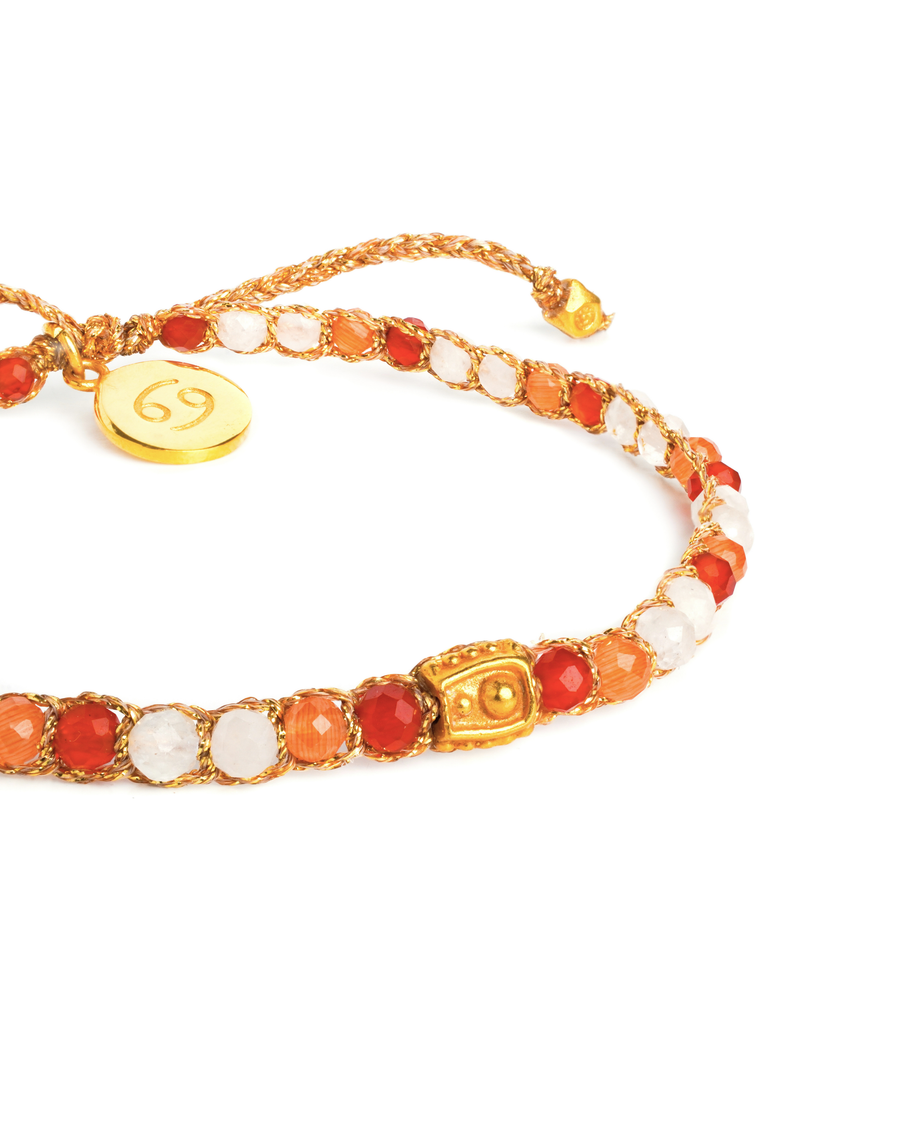 Cancer July Bracelet  |  Gold