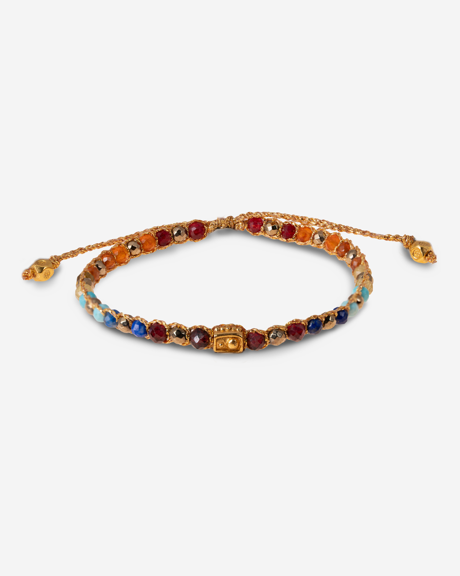 Gelang Lepidolite | Benang Emas