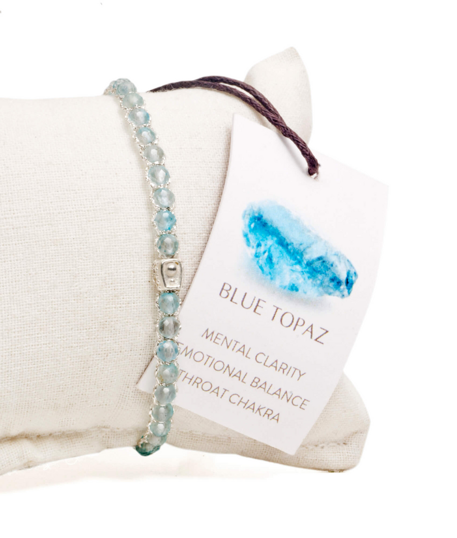 Blue Topaz Bracelet | Silver