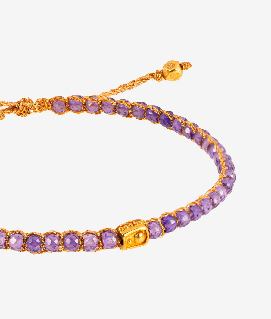 The Purple Posh Bracelet | Gold