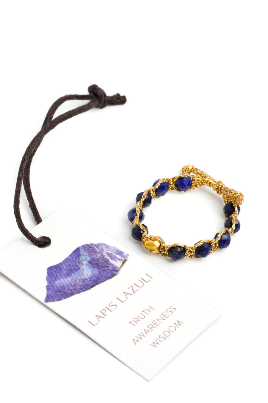 Cincin Lapis Lazuli | Emas