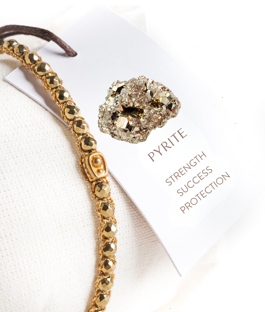 Pyrite Vintage Bracelet | Gold