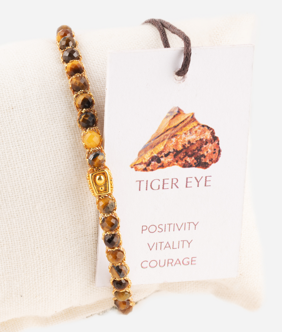 Tiger Eye Bracelet | Gold