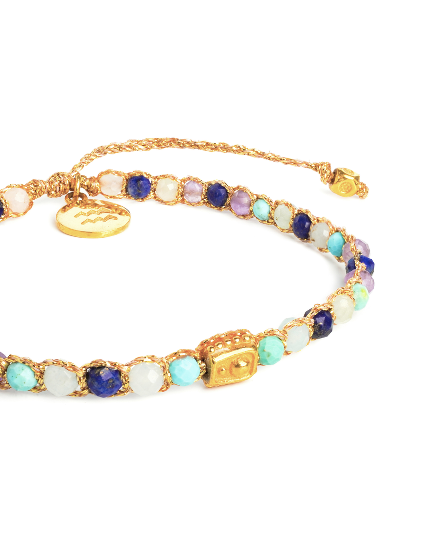 Aquarius February  Bracelet  |  Gold