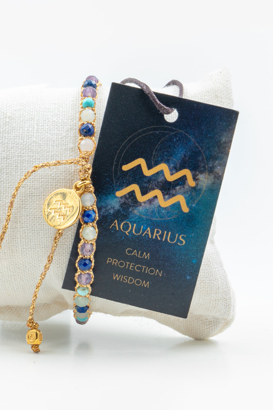 Aquarius February  Bracelet  |  Gold