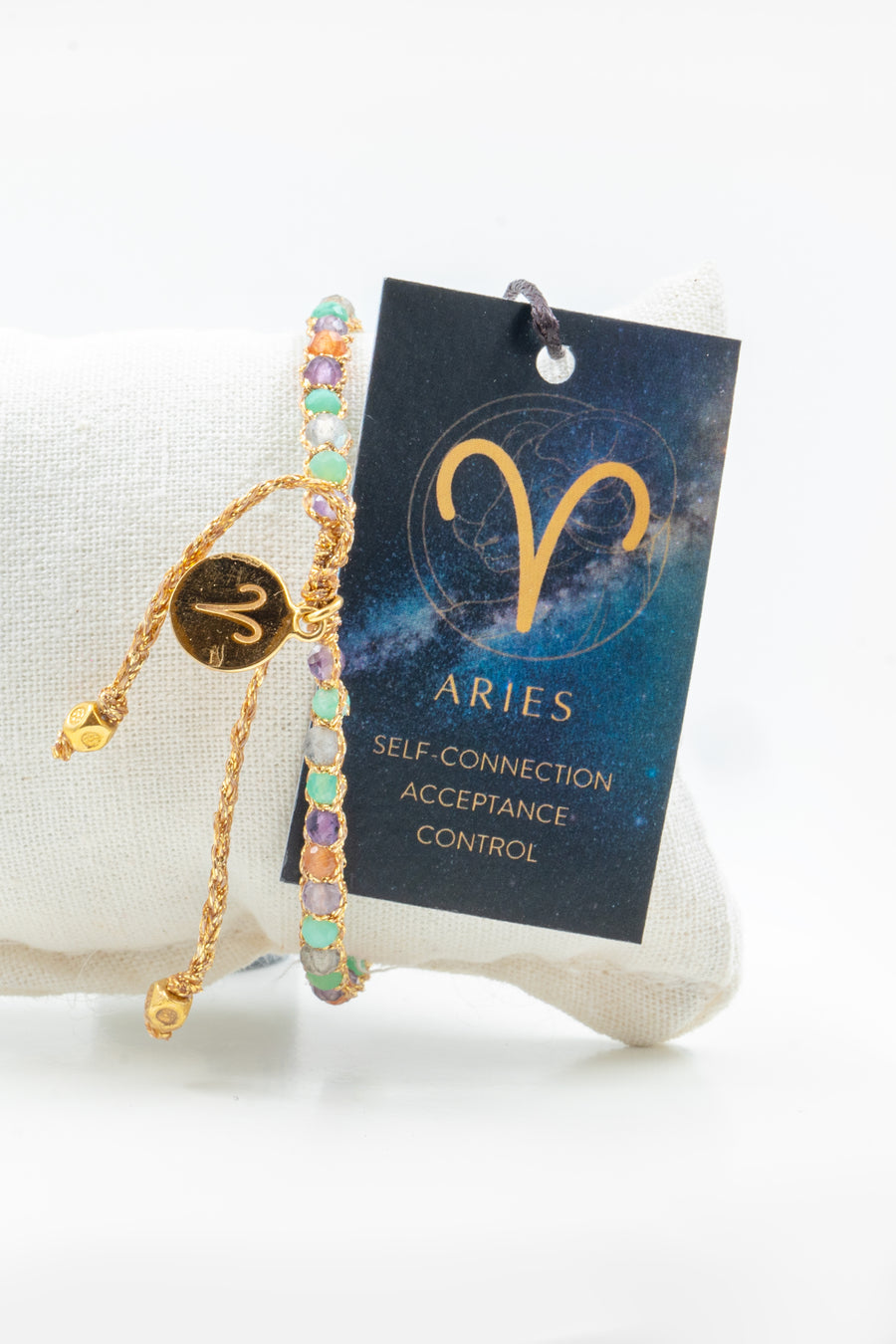 Aries April Bracelet  |  Gold