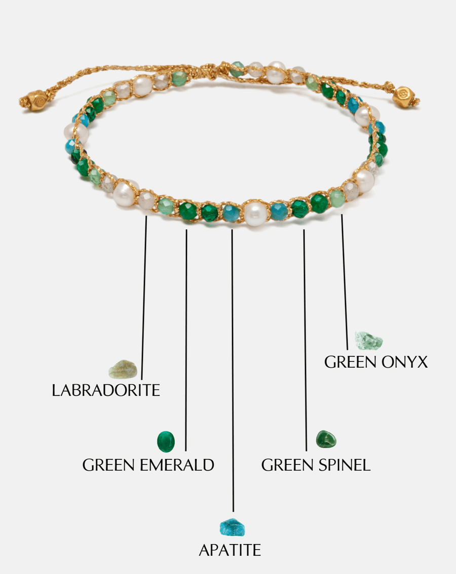 Fresh Water Pearl & Gemstone Bracelet | Symphony - Samapura Jewelry