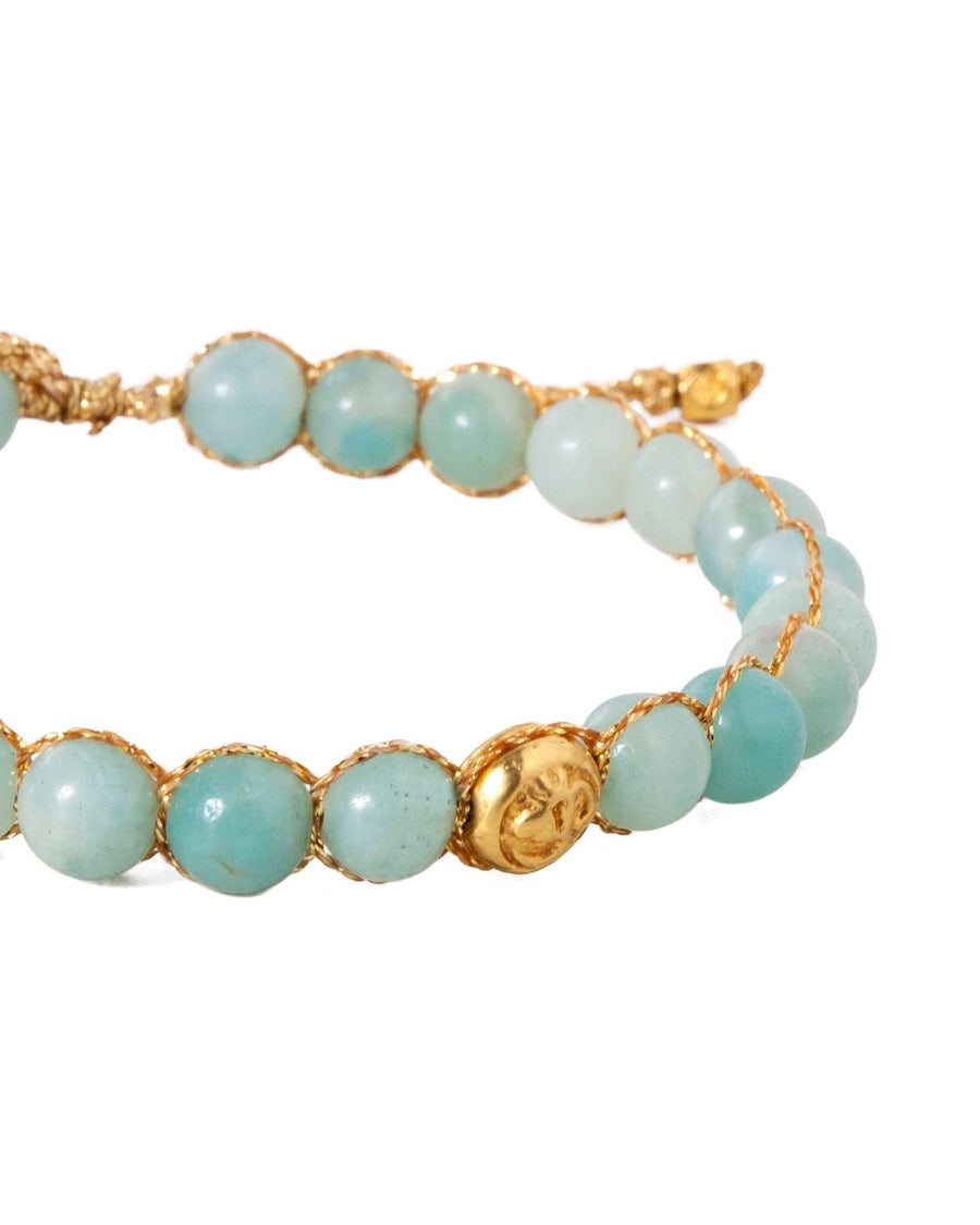 Amazonite 6mm Bracelet | Gold - Samapura Jewelry