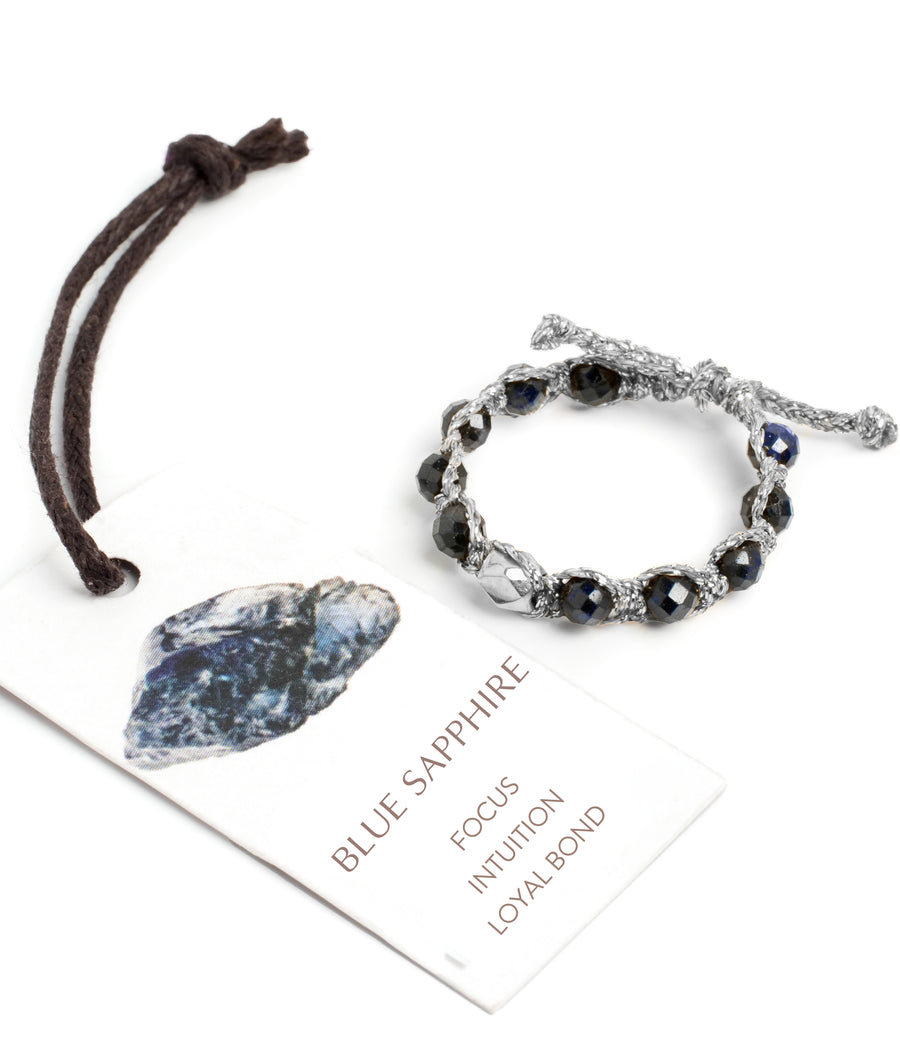 Blue Sapphire Rings |  Silver