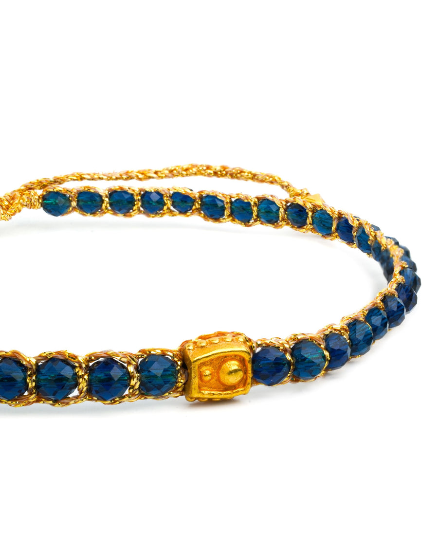 Blue Spinel Bracelet | Gold