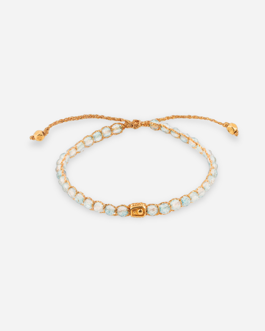 Blue Topaz Bracelet | Gold