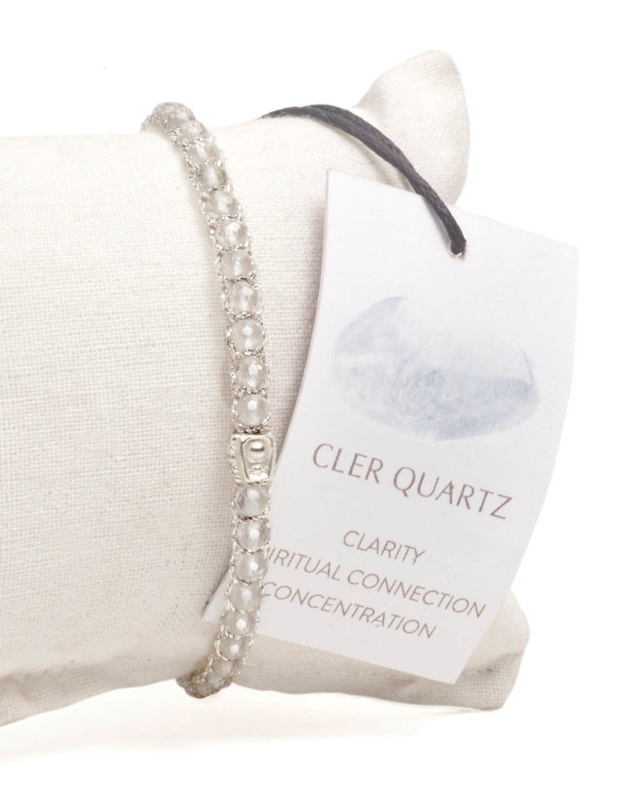 Clear Quartz Bracelet | Silver