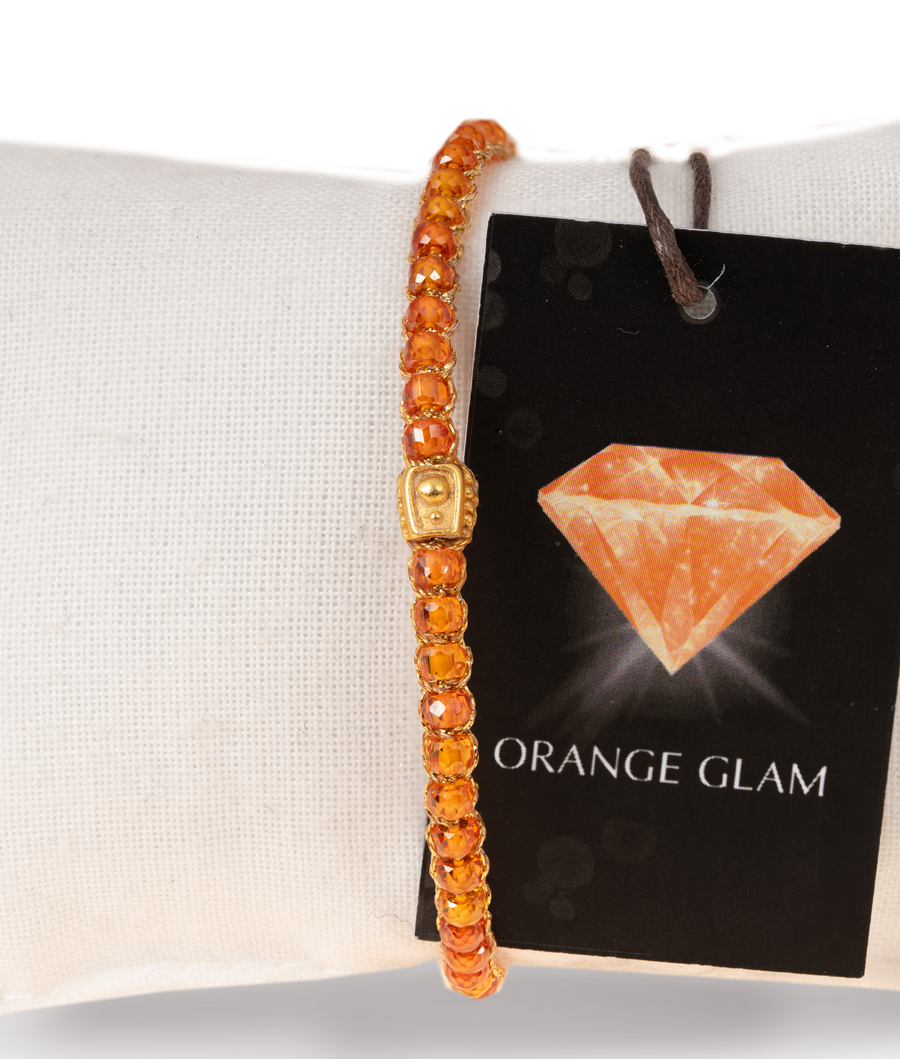 Gelang Glam Orange | Emas