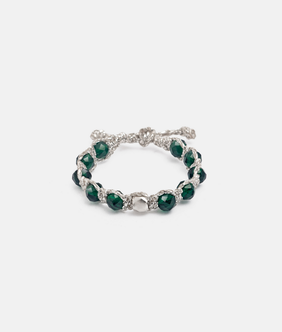 Green Spinel Rings | Silver