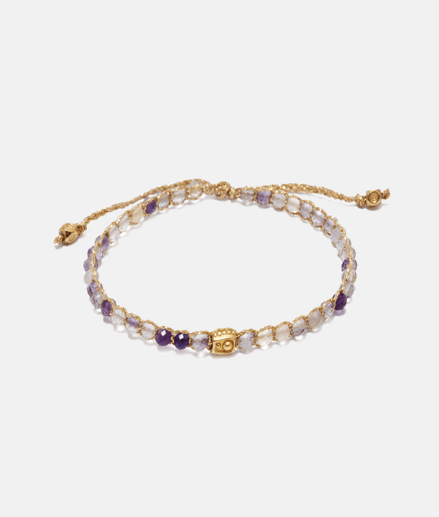 Fluorite from Mexico Bracelet | Gold