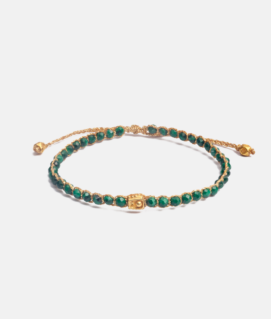 Gelang Malachite | Emas