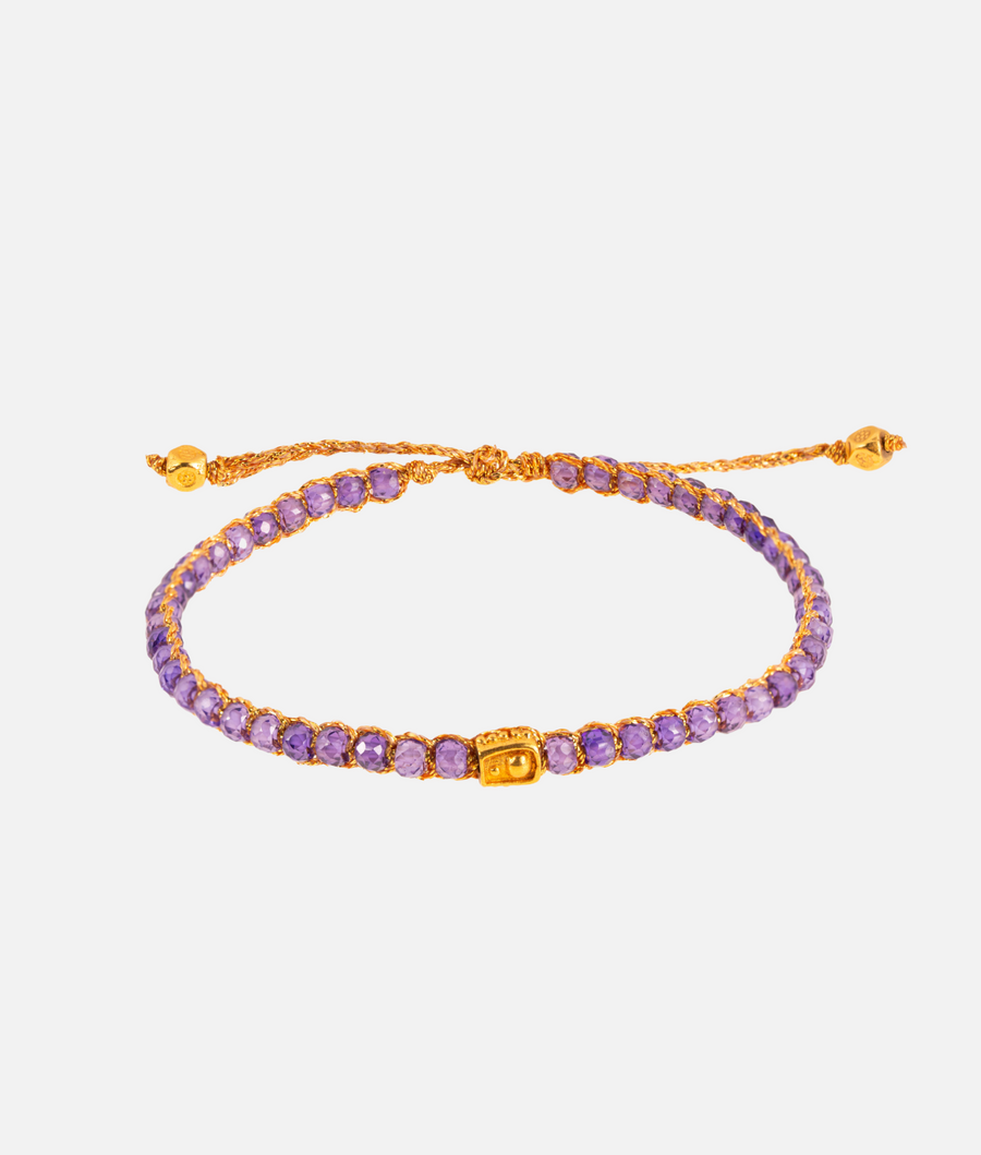 The Purple Posh Bracelet | Gold