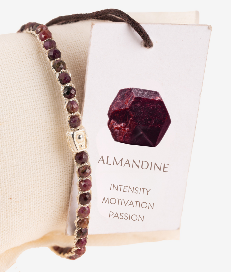 Almandine Bracelet | Silver