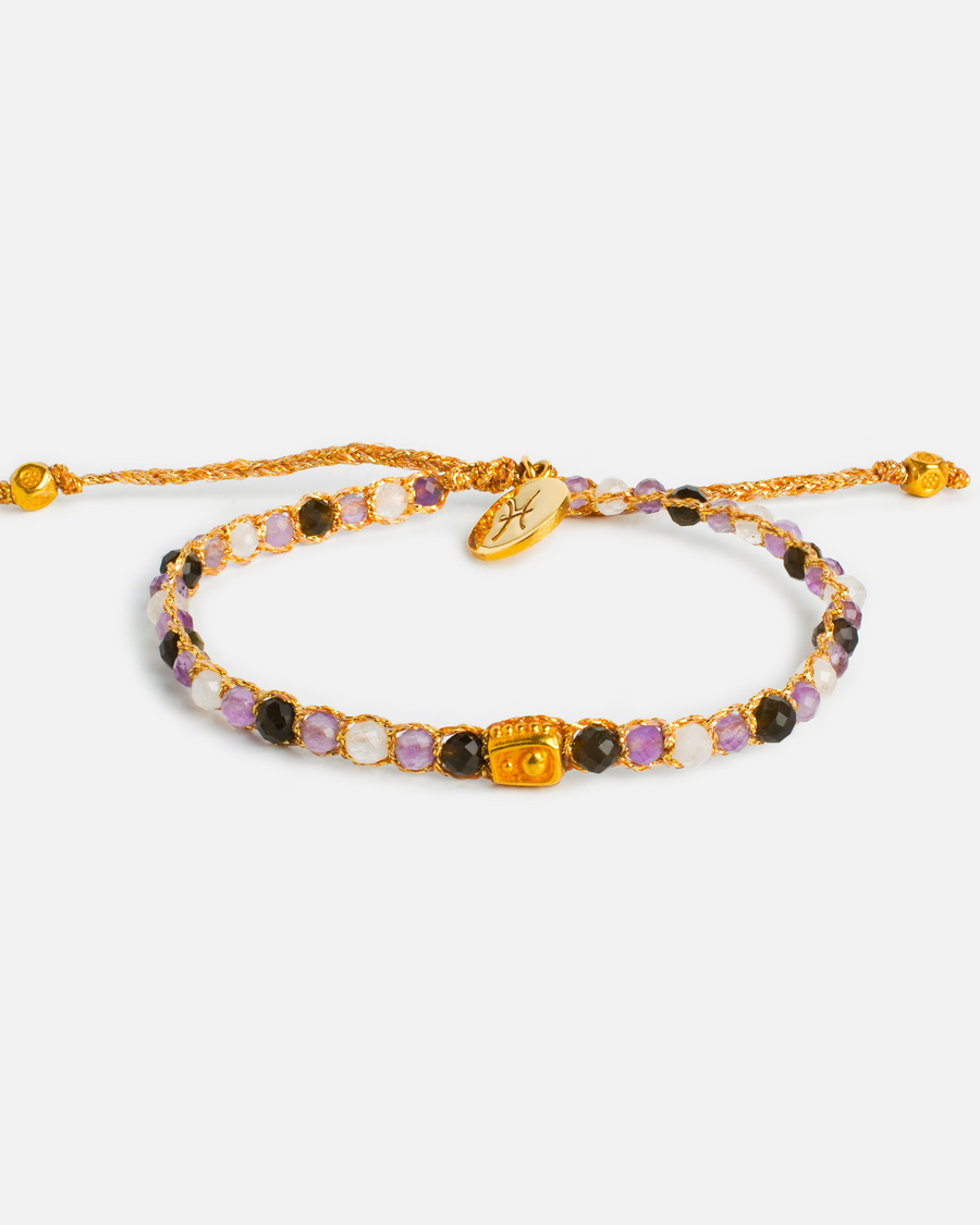 Pisces February Bracelet  |  Gold