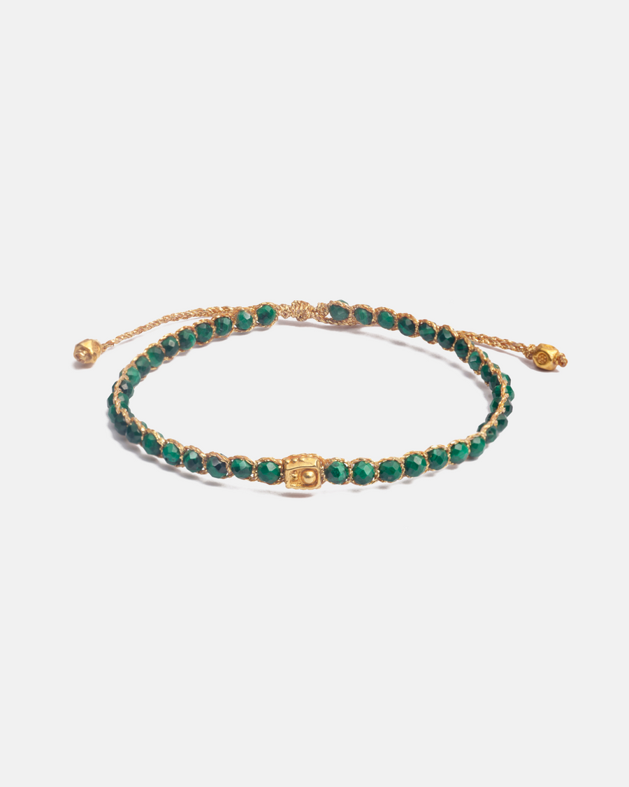 Gelang Malachite | Emas