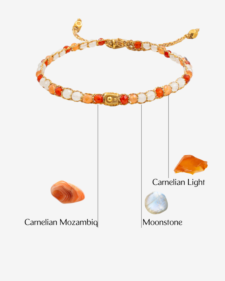 Cancer July Bracelet  |  Gold