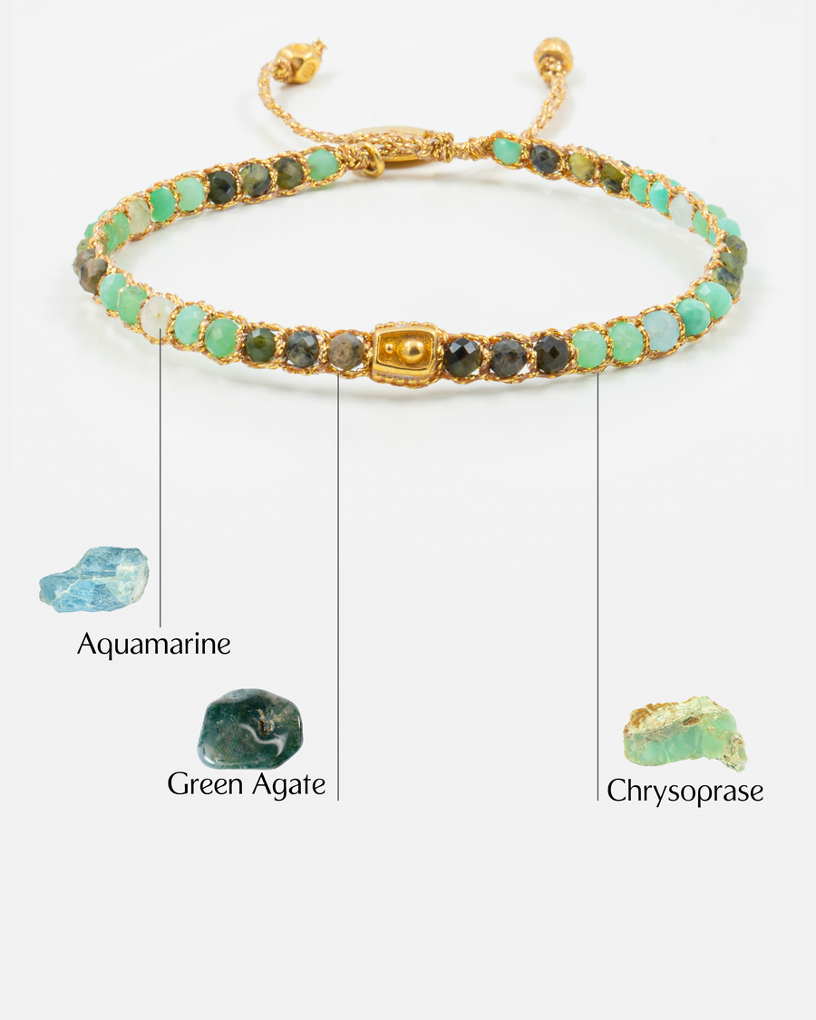 Gemini May Bracelet  |  Gold