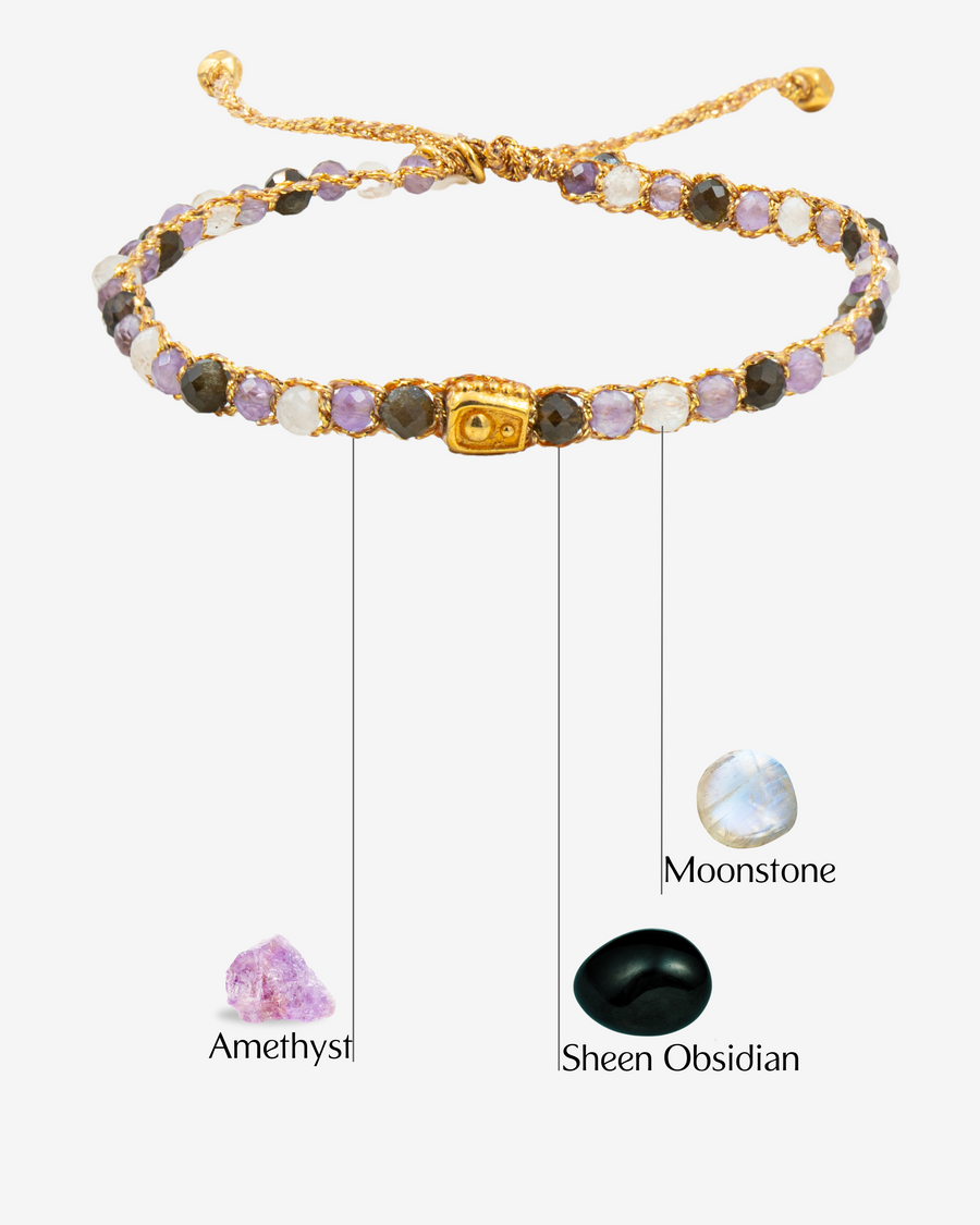 Pisces February Bracelet  |  Gold