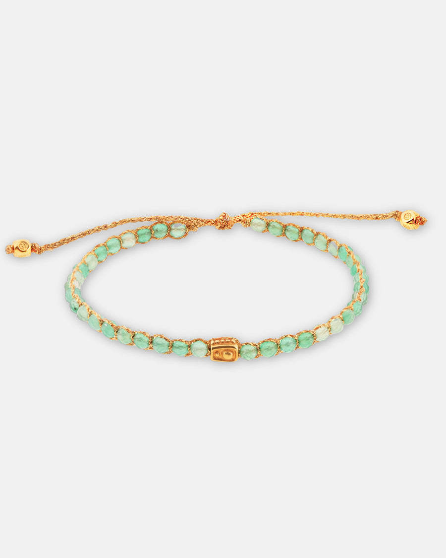 Green Onyx Bracelet | Gold