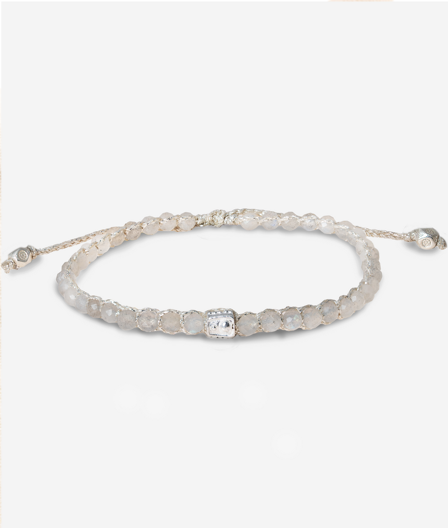 Gelang Labradorit | Benang Perak