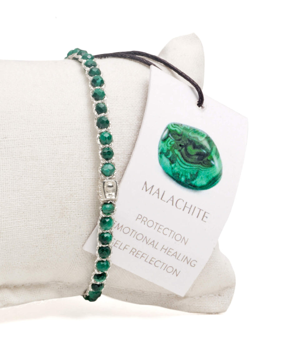 Malachite Bracelet | Silver