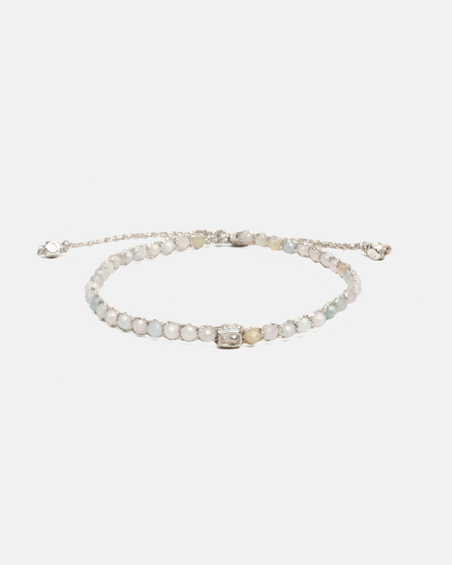 Morganite Bracelet | Silver