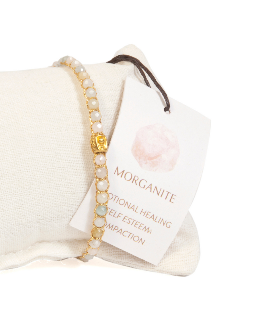 Morganite Bracelet | Gold