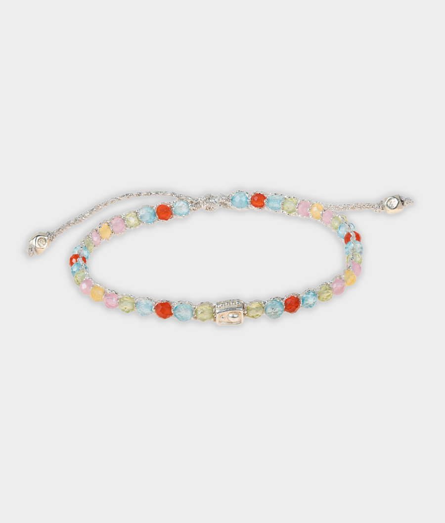 Gelang Lepidolite | Benang Emas