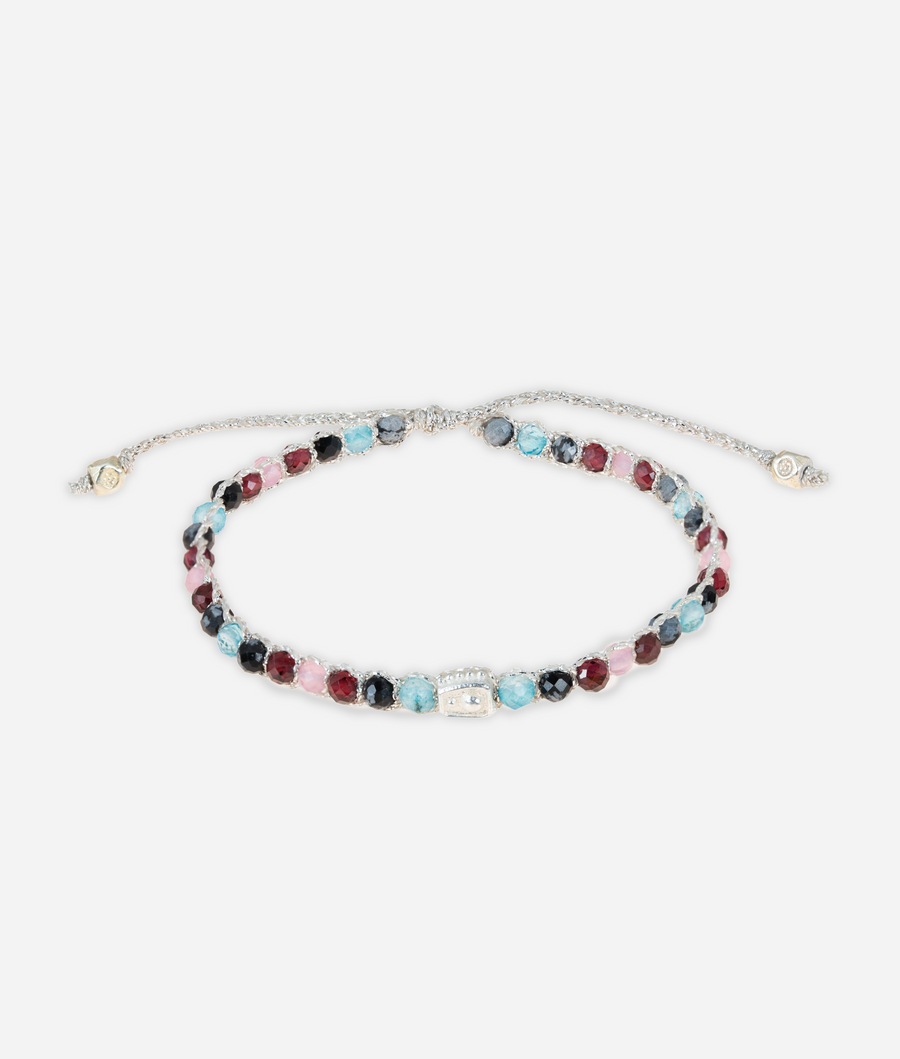 Gelang Lepidolite | Benang Emas