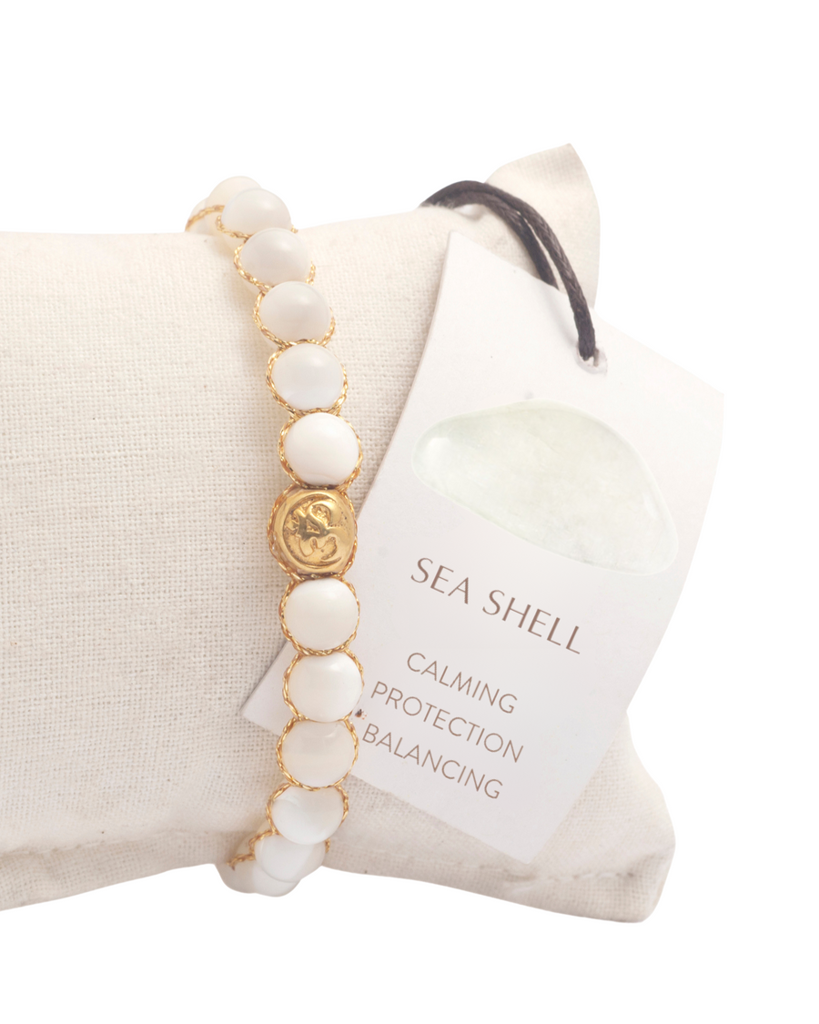 Sea Shell 6mm Bracelets | Gold