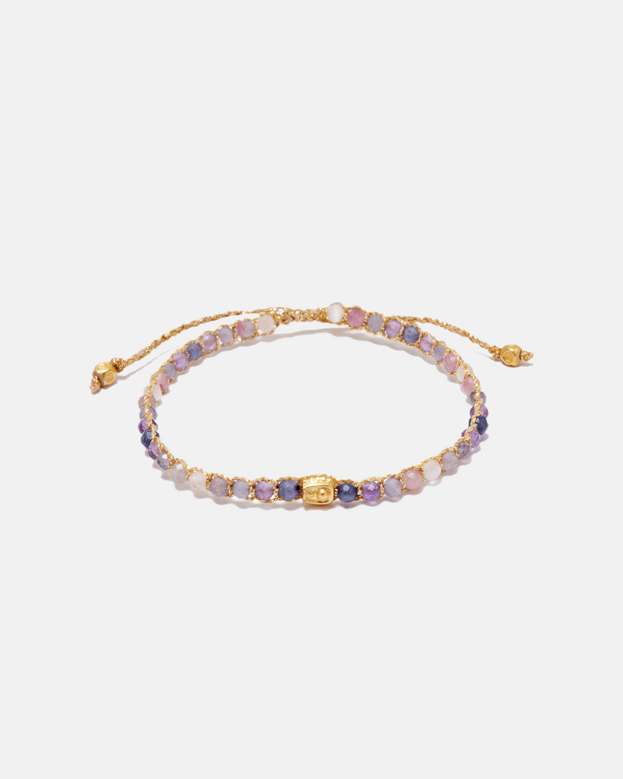 Ombre Purple Rain Bracelet | Gold