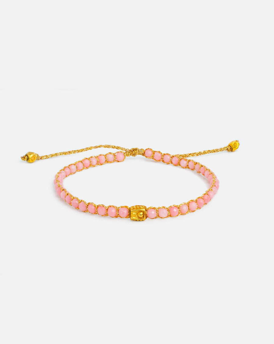 Pink Coral Bracelet | Gold