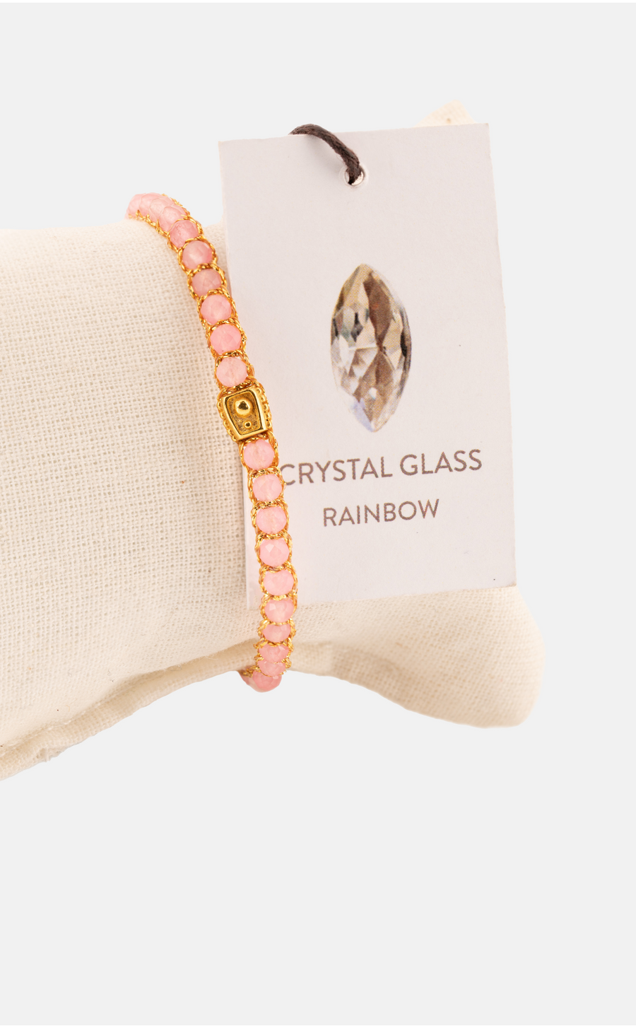 Rose Pink Bracelet | Gold