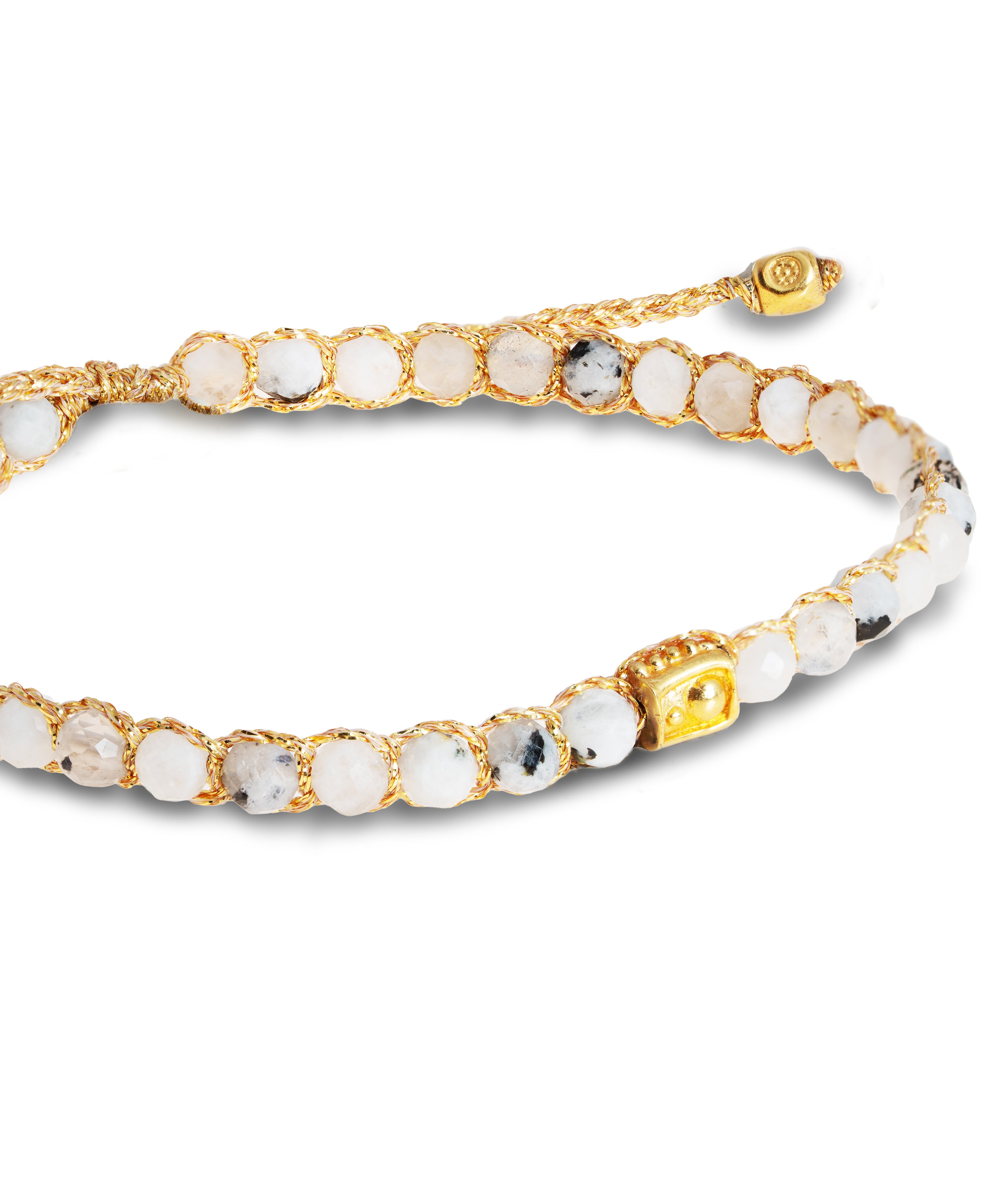 Rainbow Moonstone Bracelet Gold