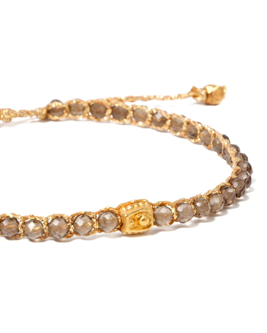 Smoky Quartz Bracelet | Gold - Samapura Jewelry